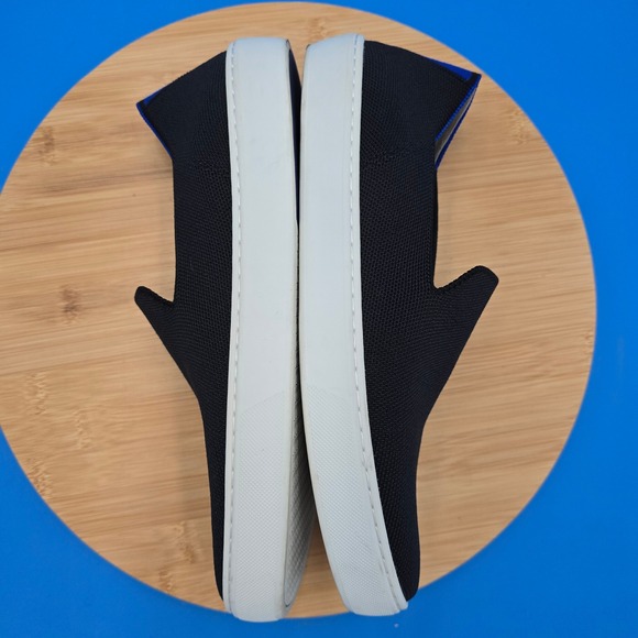 Rothys Black Knit Slip On Sneakers Loafers Comfy Casual Shoes Women's 9 .5 EUC - Picture 5 of 6